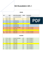 Roster Pelajaran X RPL 1