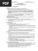 Learning Material 4 PROVISION: Contingent Liability A. Discussion of Accounting Principles