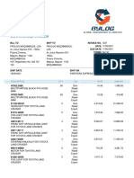 Commercial Invoice: Bylog (Pty) LTD