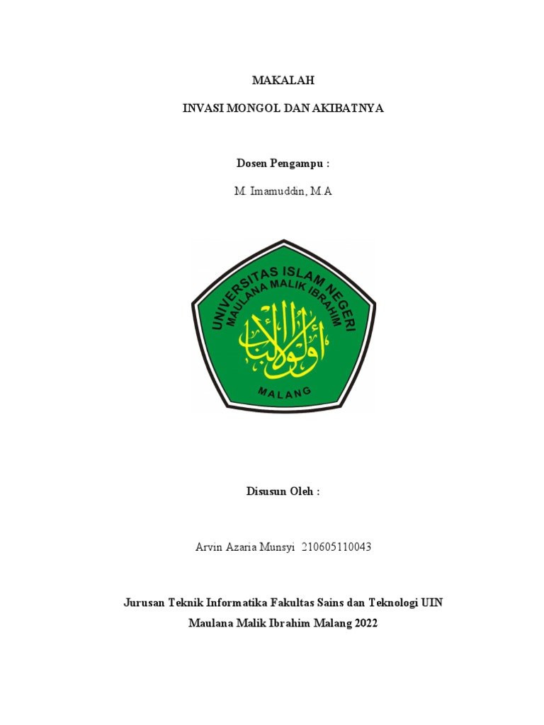 Invasi Mongol dan Dampaknya pada Islam | PDF