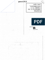 MARX, CARLOS - Contribución A La Crítica de La Economía Política (OCR) (Por Ganz1912)