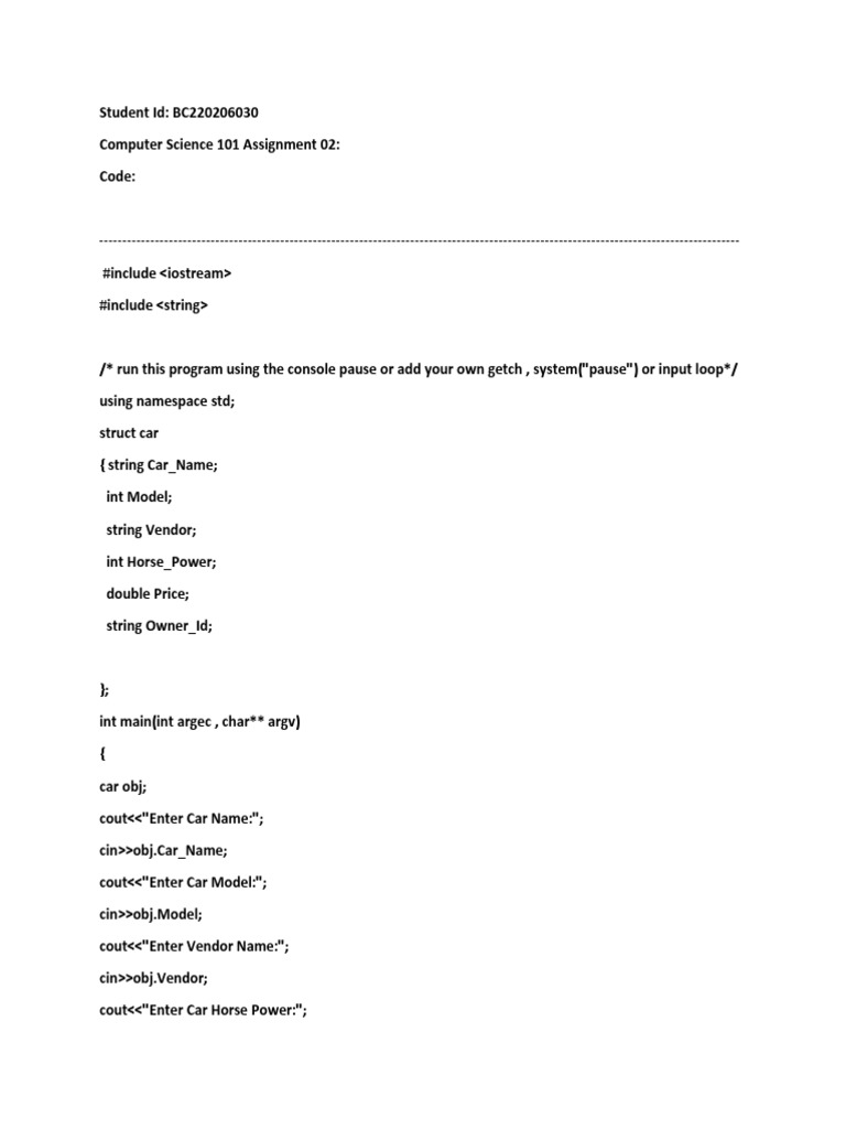 Cs101 Assignment02 | PDF | Computers