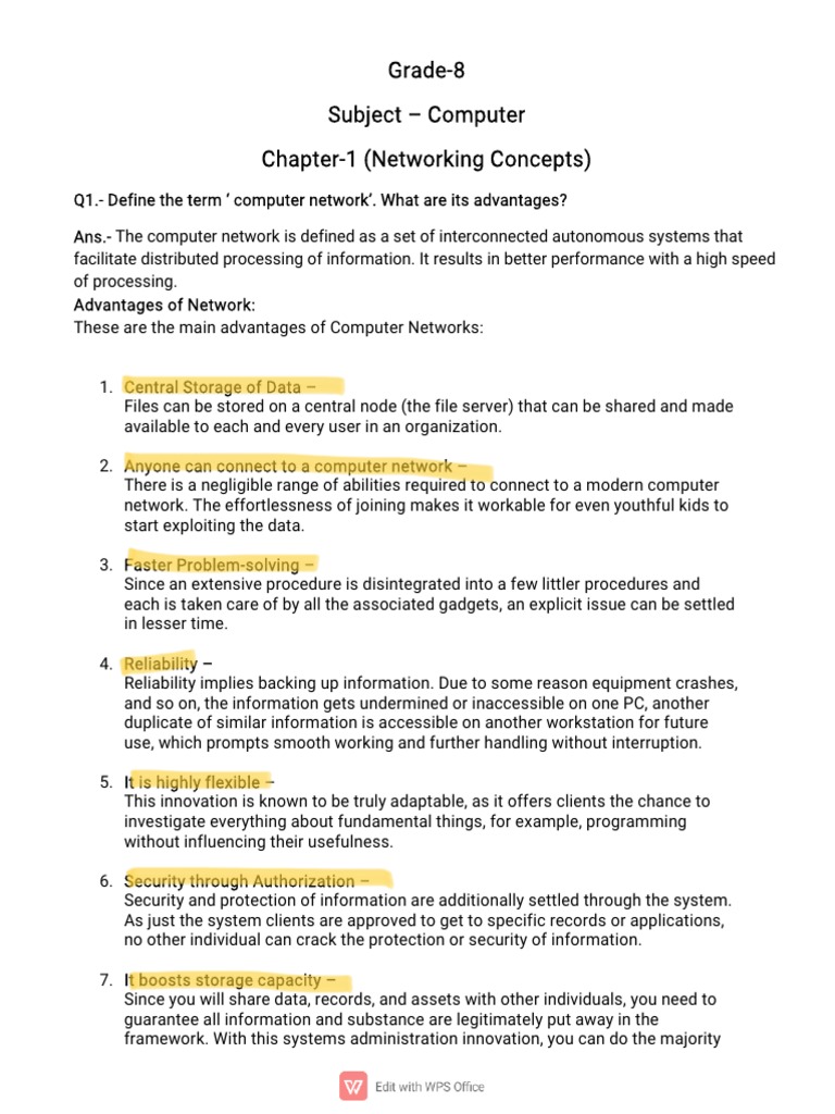 Grade8 Computer Notes PDF