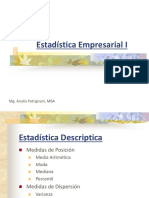 Estadística Empresarial I: Medidas de Posición y Dispersión