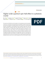 Higher-Order Quantum Spin Hall Effect in A Photonic Crystal