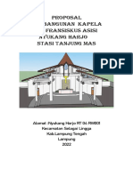 Proposal Pembangunan Kapela Santo Fransiskus Asisi Nyukang Harjo Stasi Tanjung Mas