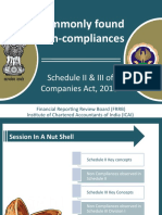 Commonly Found Non-Compliances of SCH II&III of Companies Act - CA - Akshat Baheti