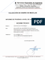 Validación de Diseño de Mezclas Chancay