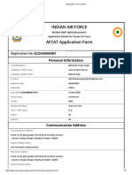 AFCAT 2022 Application Form