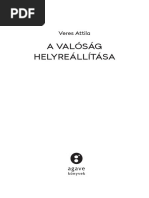 Veres Attila: A valóság helyreállítása