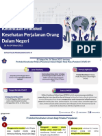 Paparan Surat Edaran Satgas Nomor 24 Tahun 2022 Tentang Ketentuan Protokol Kesehatan Perjalanan Orang Dalam Negeri