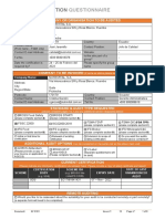 GF0101 Generic Food Certification Questionnaire