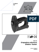 Traducción del manual original Originalbetriebsanleitung TET-105. Grapadora eléctrica Elektro Tacker. Art.No. ETM6012 Art. No. xxx60xx.