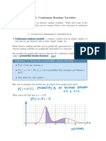 Chapter 5: Continuous Random Variables: Definition 1.1: Properties of Probability Density Functions
