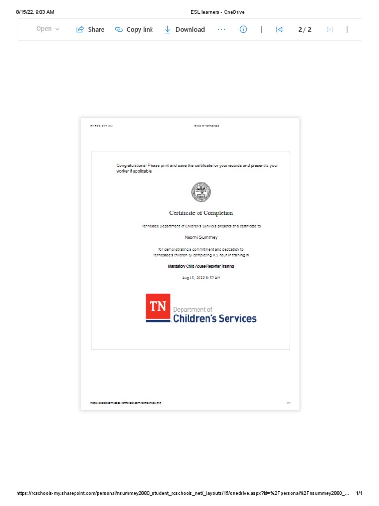 Mandated Reporter Certificate PDF Mandated Reporter Certificate PDF