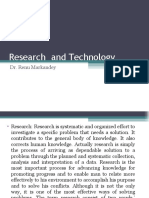Research and Technology: Dr. Renu Markandey