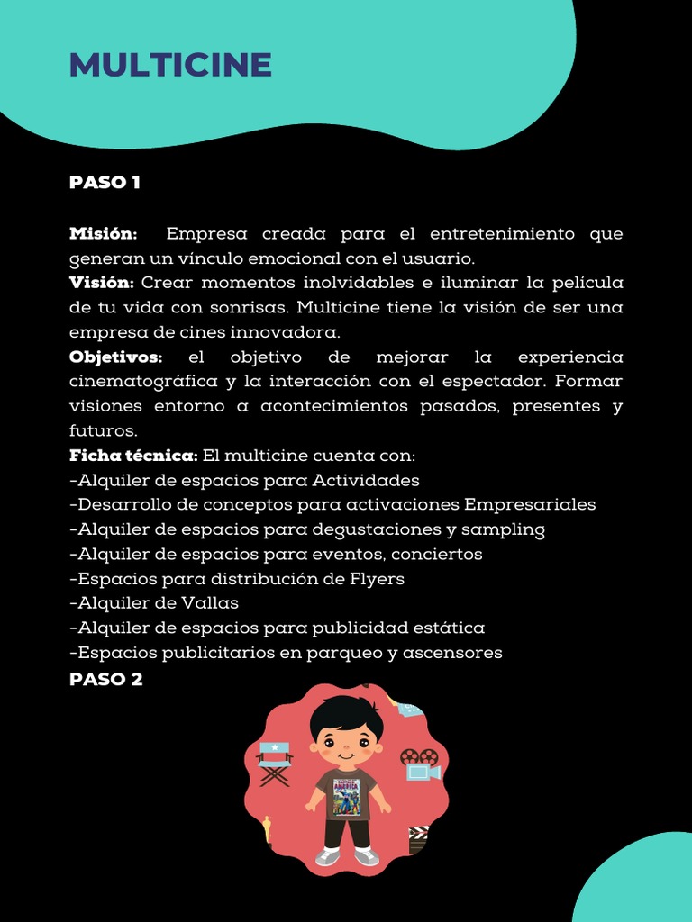 Experiencia en Multicine: Misión y Visión | PDF
