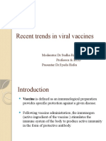 Recent Trends in Viral Vaccines