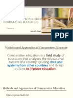 Methods and Approaches in Comparative Education