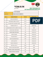 Draft Pemain U14 Away Purwokerto