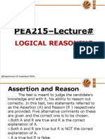 12. UNIT VI Logical Reasoning