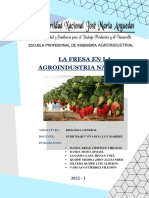 La Fresa en La Agroindustria Nacional