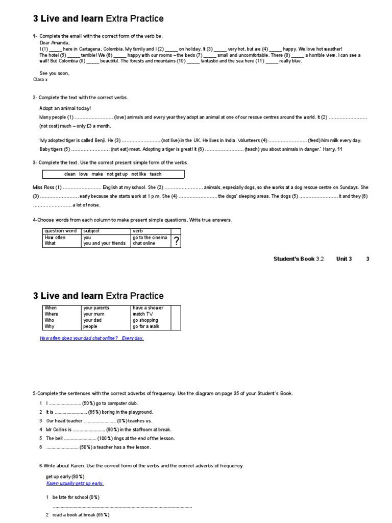 1º Eso English Final Review PDF Adverb Rain