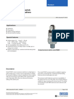 Compact Pressure Switch For Industrial Applications Model PSM01