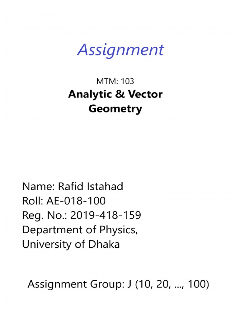 Rafid Istahad Geo Assignment | PDF