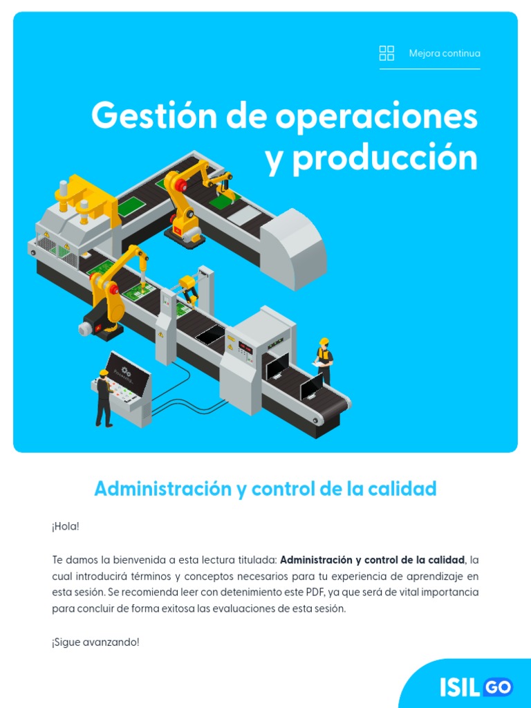 Administración y Control de la Calidad | PDF | Calidad (comercial ...
