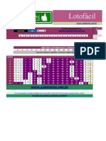 Planilha de análise estatística Lotofácil