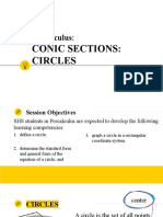 Precalculus:: Conic Sections: Circles