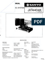 Sanyo jxt-4404k Stereo Music System SM