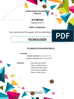 9º Asignacion #4 Tecnologia Tercer Parcial Semana 29 Agosto Al 02 Septiembre 2022