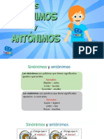 Sinonimos y Antonimos