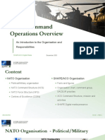Allied Command Operations Overview: An Introduction To The Organisation and Responsibilities