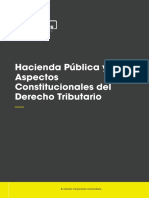 Hacienda Pública y Aspectos Constitucionales Del Derecho Tributario