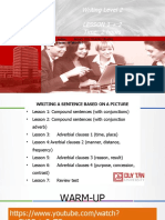 Writing Level 2 Lessons Compound SentencesTITLE Writing Level 2 Lesson 1 Compound Sentences ConjunctionsTITLE Writing Level 2 Lesson 2 Compound Sentences Adverb Conjunctions