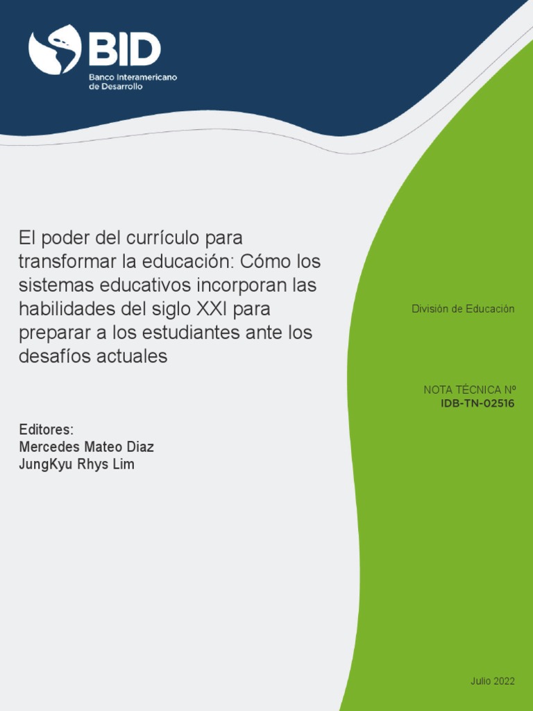 El Poder Del Curriculo para Transformar La Educacion Como Los Sistemas ...