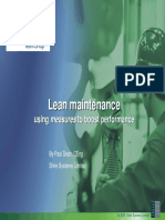 Lean Maintenance Performance Management