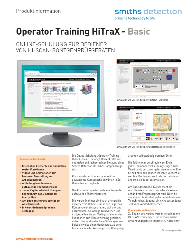 Operator Training Hitrax - : Basic | PDF