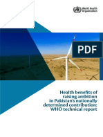 WHO Report - Health Benefits of Raising Ambitions in Pakistan's NDCs