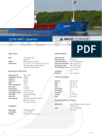 3,670 DWT Gearless General Cargo Vessel Specs