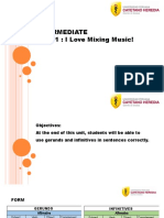 Intermediate - Unit 1 (Infinitives and Gerunds)