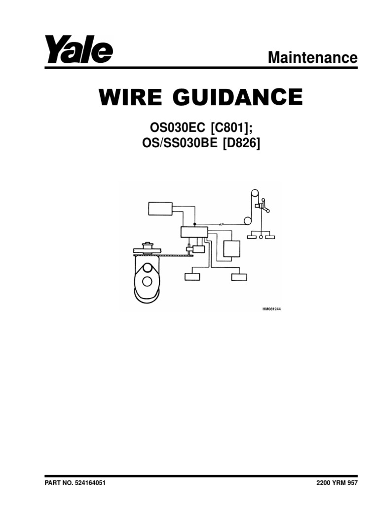 Wire Guidance PDF Electrical Connector Forklift
