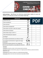 Checklist COVID UMF34