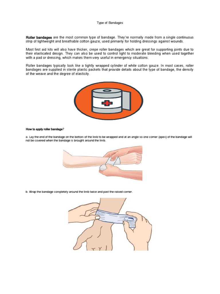 A Guide to Common Types of Bandages PDF