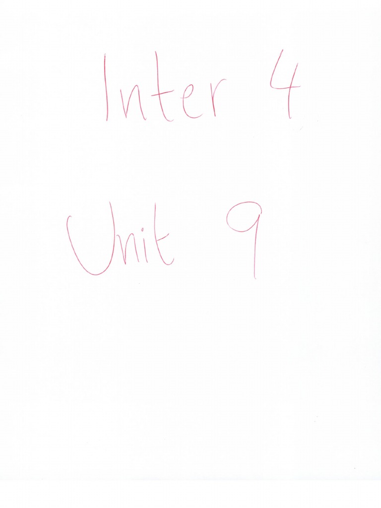 Unit 9 | PDF