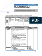 Sesión de La Unidad de Aprendizaje - Agosto - 2° - 2015