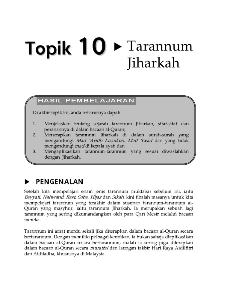 Nota Taranum 10 Pdf